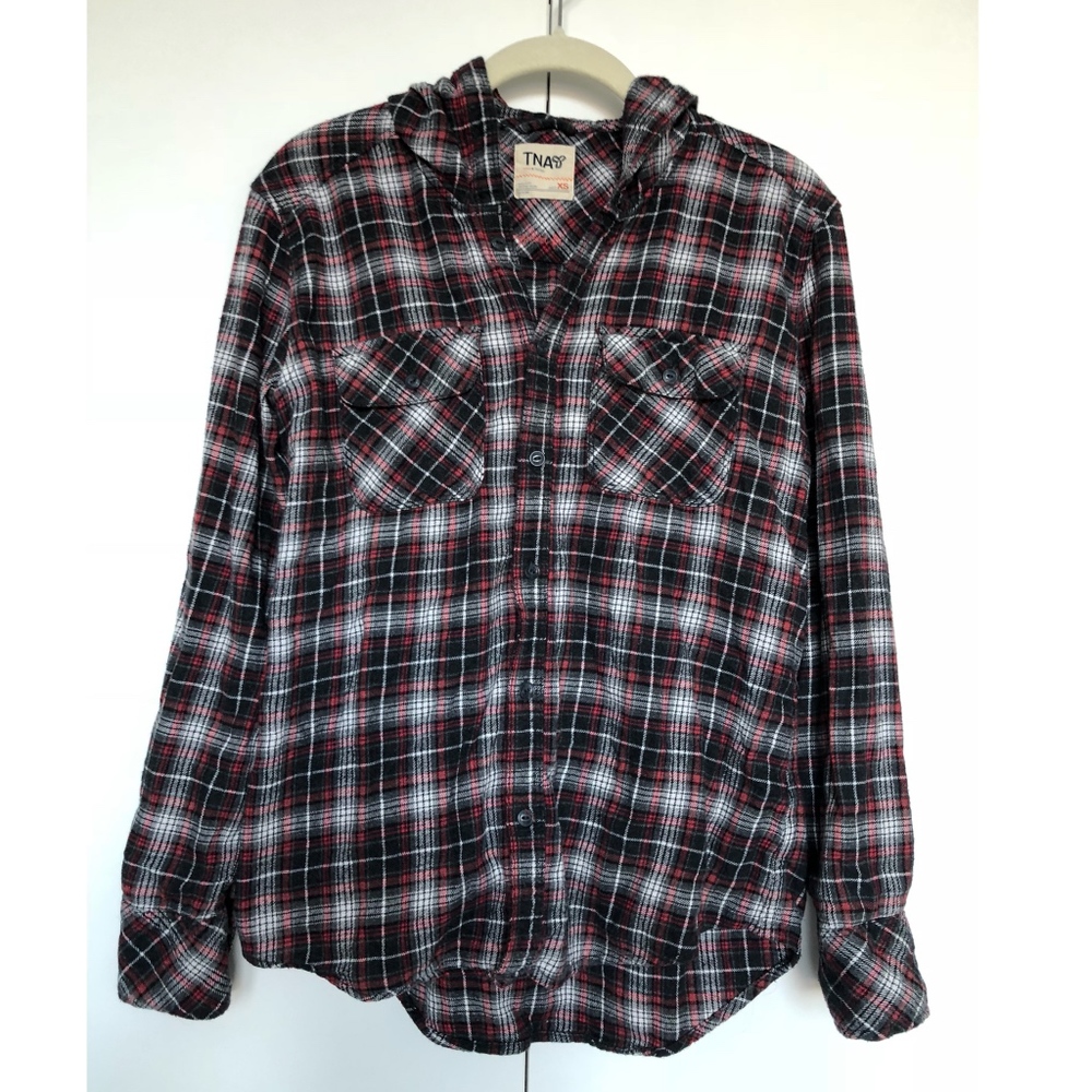 TNA from Aritzia Button Down Flannel